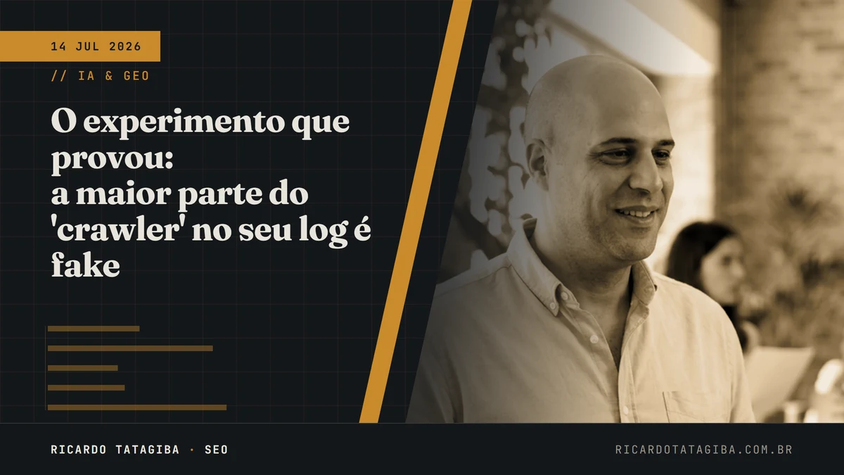 O experimento que provou: a maior parte do 'crawler' no seu log é fake